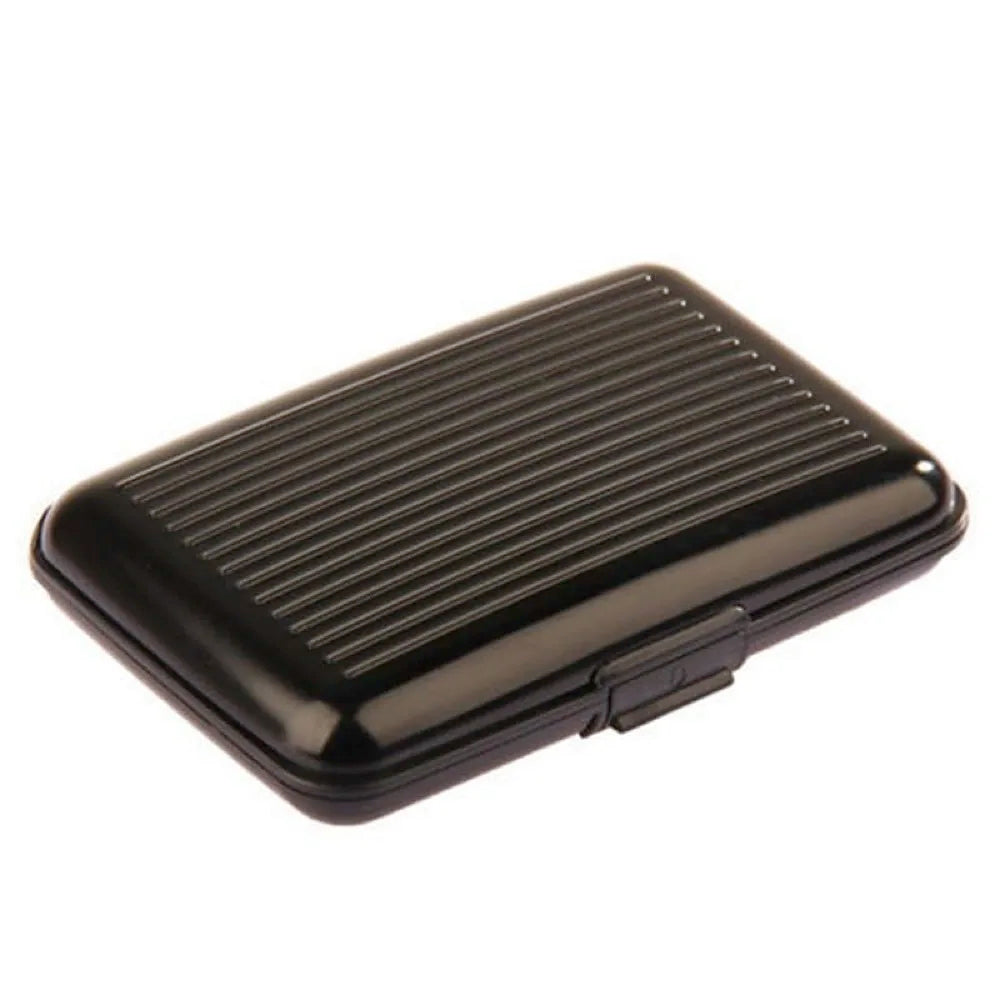 Credit Card Holder Wallet Metal Name Card Holder Waterproof Credit Card Protector for Women Men