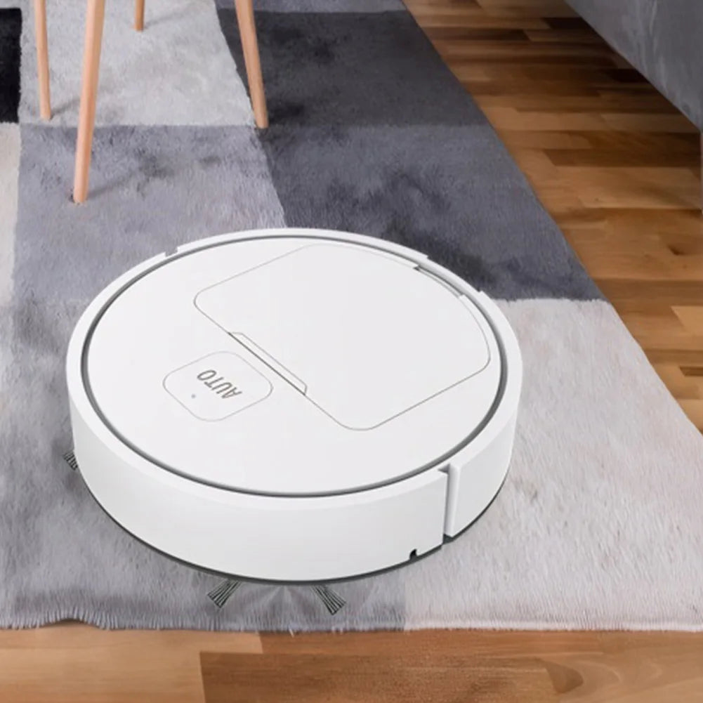 3-in-1 Robot Vacuum Cleaner USB Rechargeable 1000Pa Suction Robotic Vacuum and Mop Combo for Home Floor Washing Carpet Pet Hair