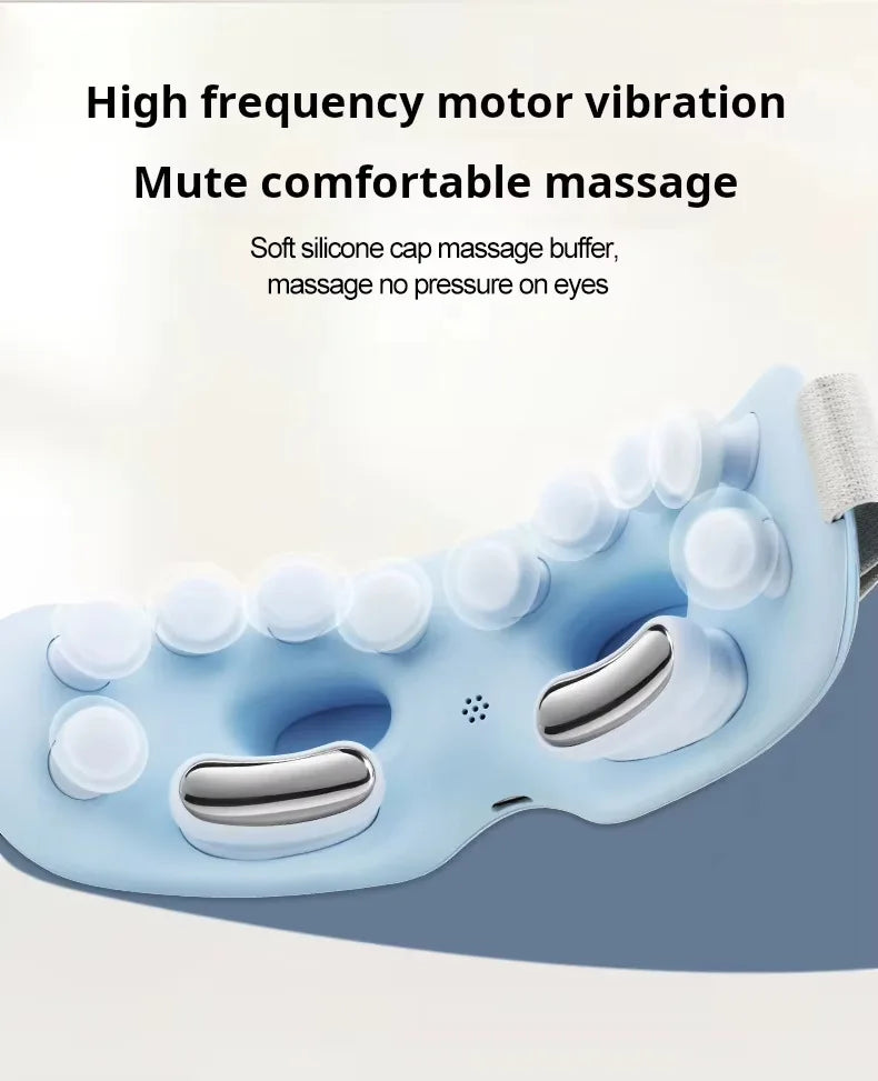 Eye Massager Smart Eye Relief Acupressure Massager Vibrating Heat Therapy Eye Mask Eye Care Device