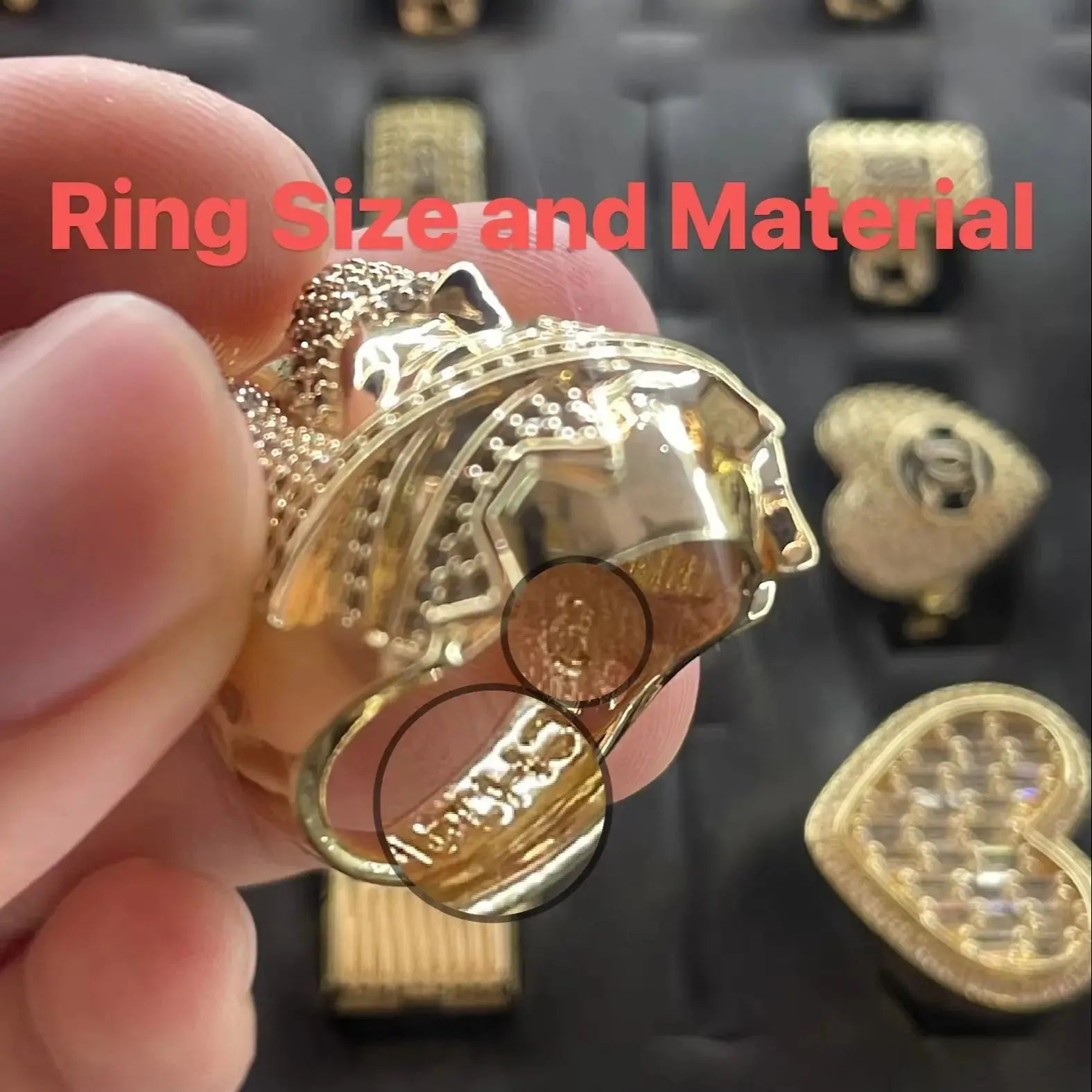 Free Shipping Item Original Charming Women's Shining Pure Heart-Shaped Love Ring 14K Gold Plated Brass New Year Gift
