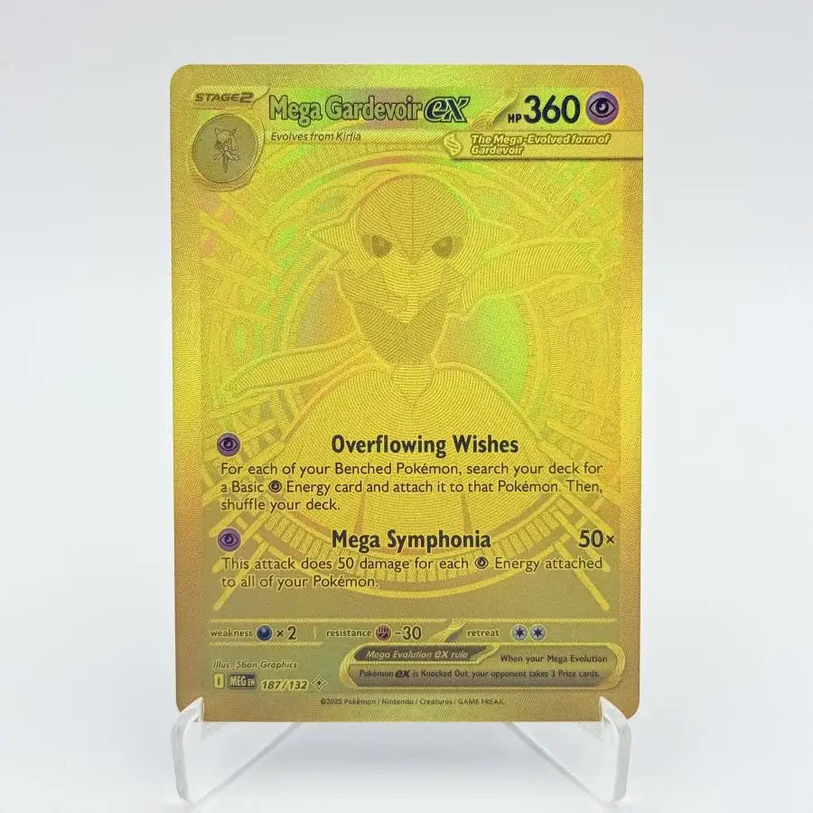 PKM PTCG Card ASC/MEG/PFL Mega Charizard Y ex Lucario Gardevoir Rare Card Replica Proxy Game Cards English