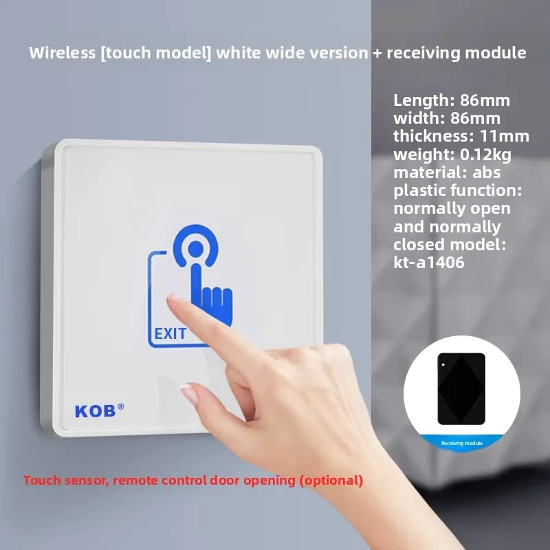 KOB access control switch exit button glass panel touch sensor infrared induction automatic door wireless switch