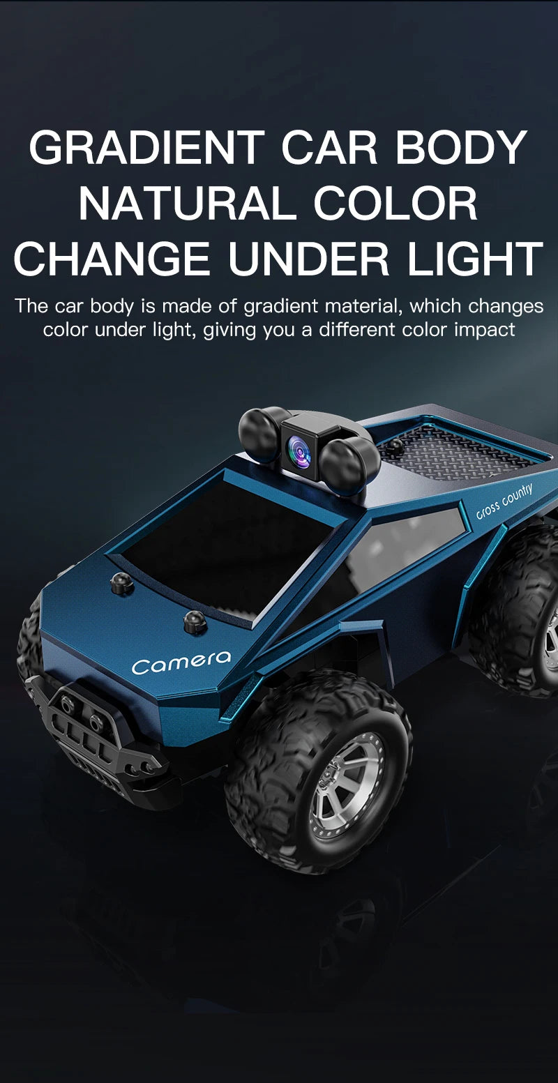 1:28 RC Car With HD Camera FPV WIFI Mini Remote Control Stunt Car With Led Lights APP Control Racing Cars Toy for Kids&Adult