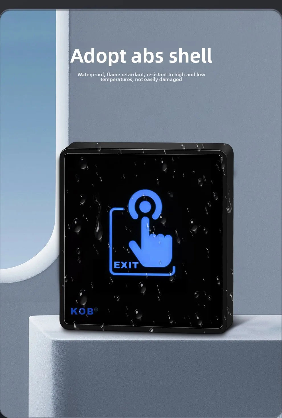 KOB access control switch exit button glass panel touch sensor infrared induction automatic door wireless switch