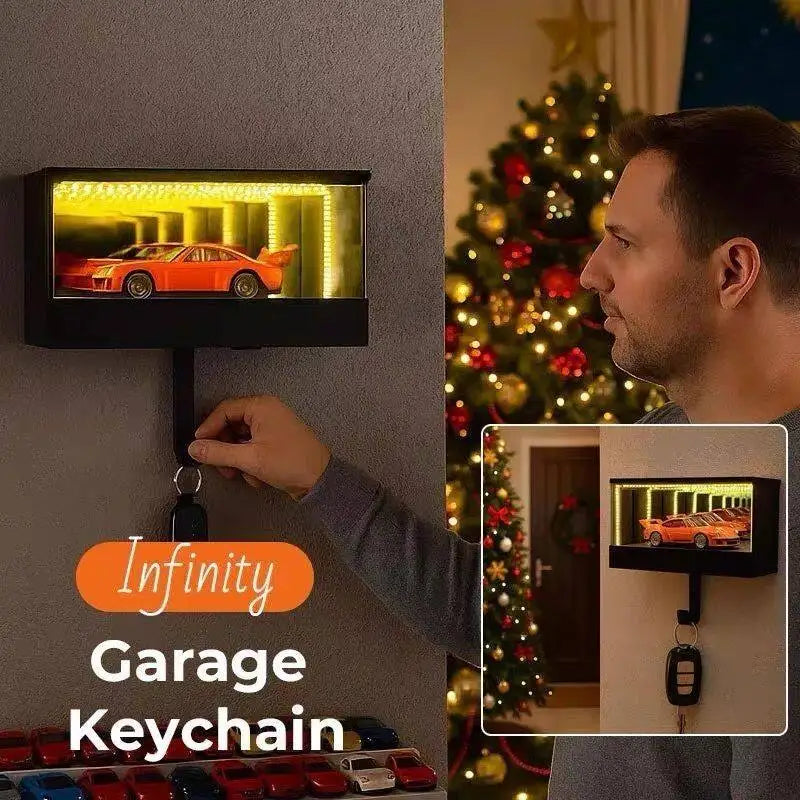 Infinity Garage Keychain Car Illuminated Infinite Garage Key Hook Suitable For Home Office Entrance Car Key Hanger