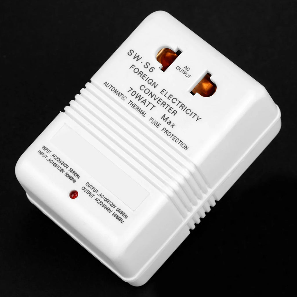 Power Converter Voltage Converter 70W 110V/120V to 220V/240V StepUp&amp Down Voltage Converter Transformer (CN Standard Plug)
