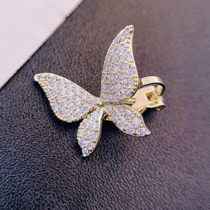 Modyle Vintage Little Bird Bee Leaf Ear Cuff Non Pierced Clip Earrings for Women Trendy Punk Small Carved Rose U Shape Earrings