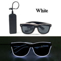 Fashion Luminous Decorative Glasses Neon Light Decoration LED Sunglasses For Nightclub DJ Dance Music Rave Costume Night