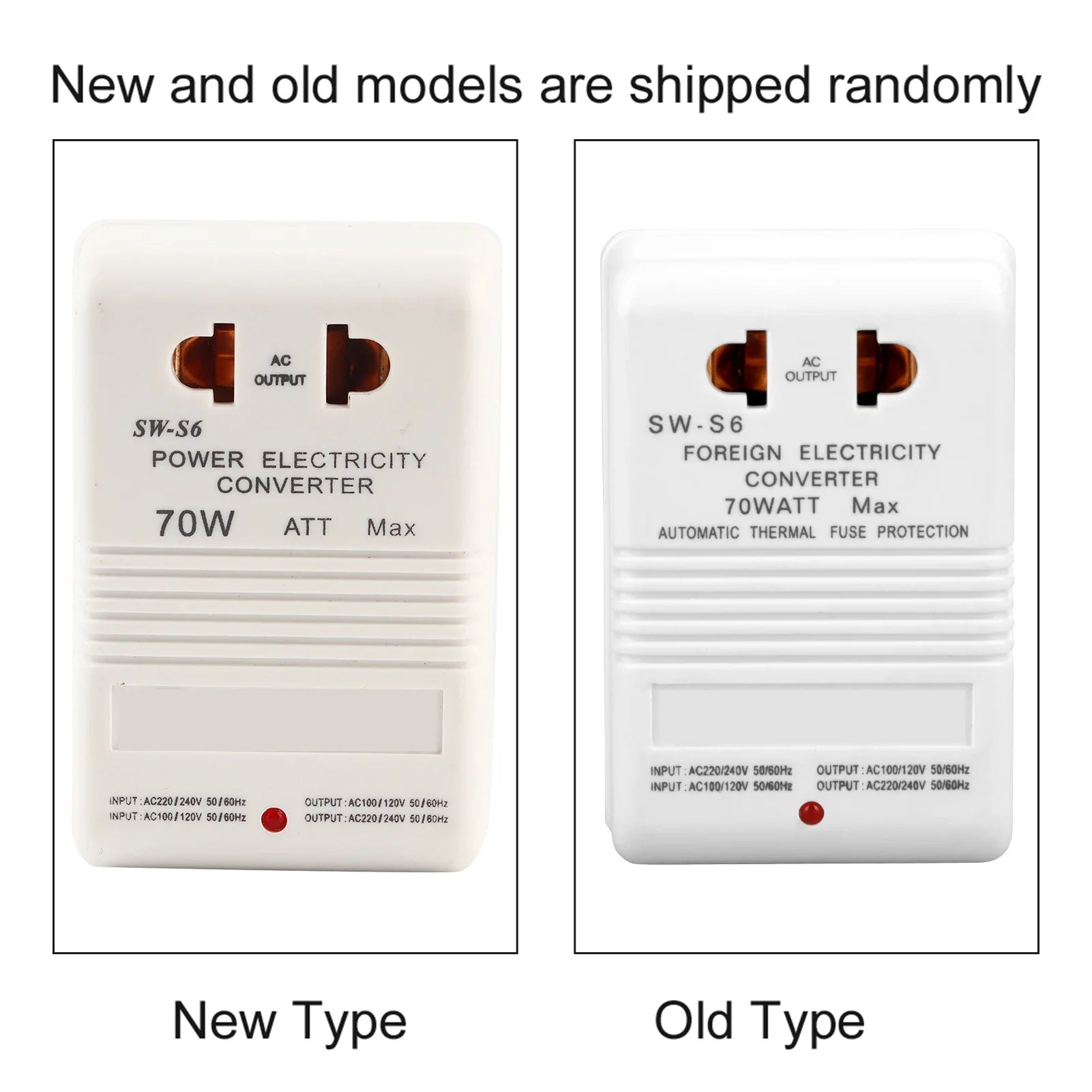 Power Converter Voltage Converter 70W 110V/120V to 220V/240V StepUp&amp Down Voltage Converter Transformer (CN Standard Plug)
