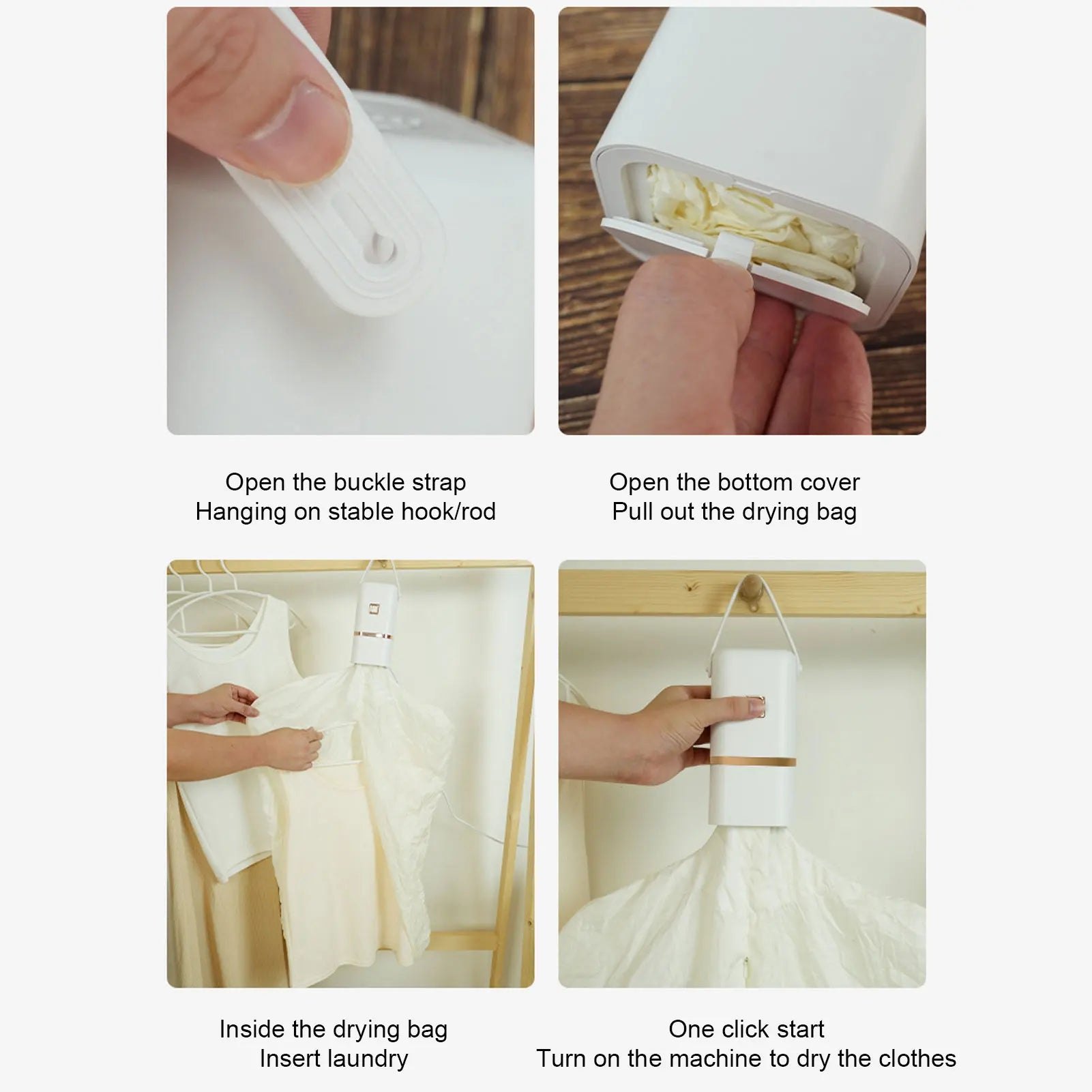 Portable Dryer Miniature Clothes Dryer Quick Drying Laundry Dryer for Travel and Home Travel Laundry Drying Machine