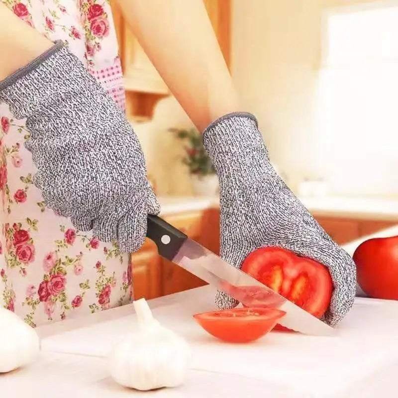 1 Pair Security Protection Anti-Cut Gloves Cut Proof Stab Resistant Stainless Steel Wire Metal Mesh Butcher Cut-Resistant Gloves