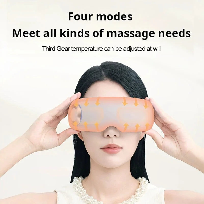 Eye Massager Smart Eye Relief Acupressure Massager Vibrating Heat Therapy Eye Mask Eye Care Device