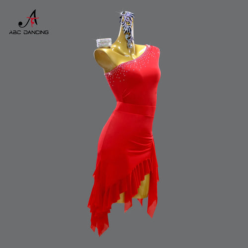 2026 Womens Stage Costume Latin Dance Dress Girls Dancewear Female Ladies Clothes Sexy Prom Party Sets Adult Sport Carnival Suit