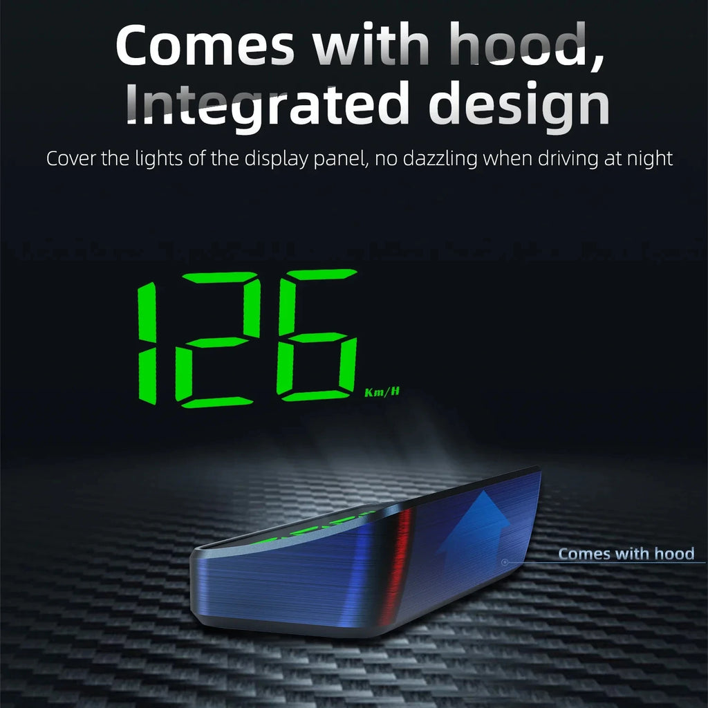 Car Speedometer HUD GPS Head Up Display Digital Speed Meter Windshield Projector For Vehicles Truck Auto Electronics Accessories