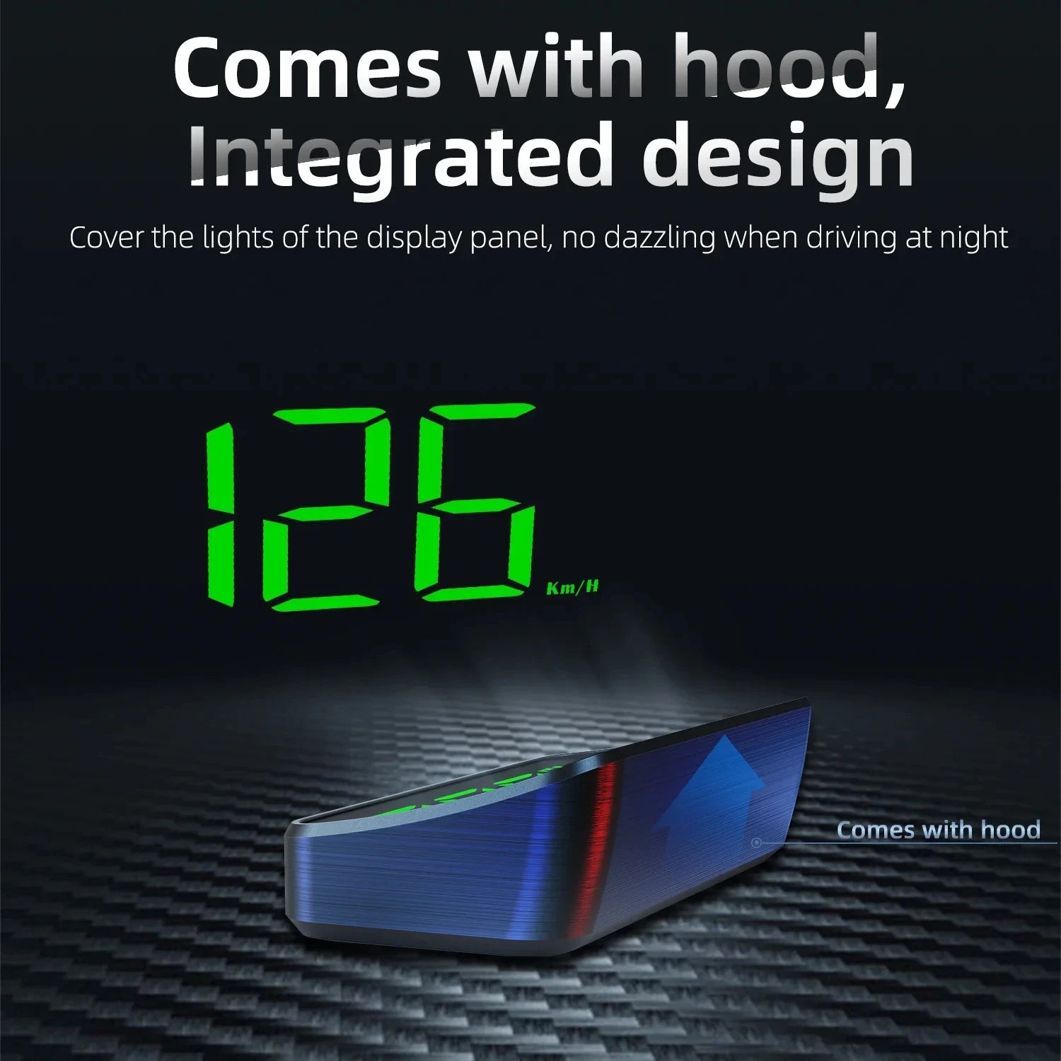 Car Speedometer HUD GPS Head Up Display Digital Speed Meter Windshield Projector For Vehicles Truck Auto Electronics Accessories