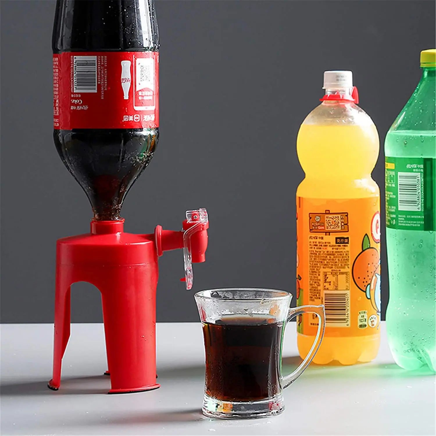 Soda Beverage Dispenser Bottle Tap Novelty Coke Cola Inverted Drinking Water Beer Dispense Drinks Switch Tools Pump Machine