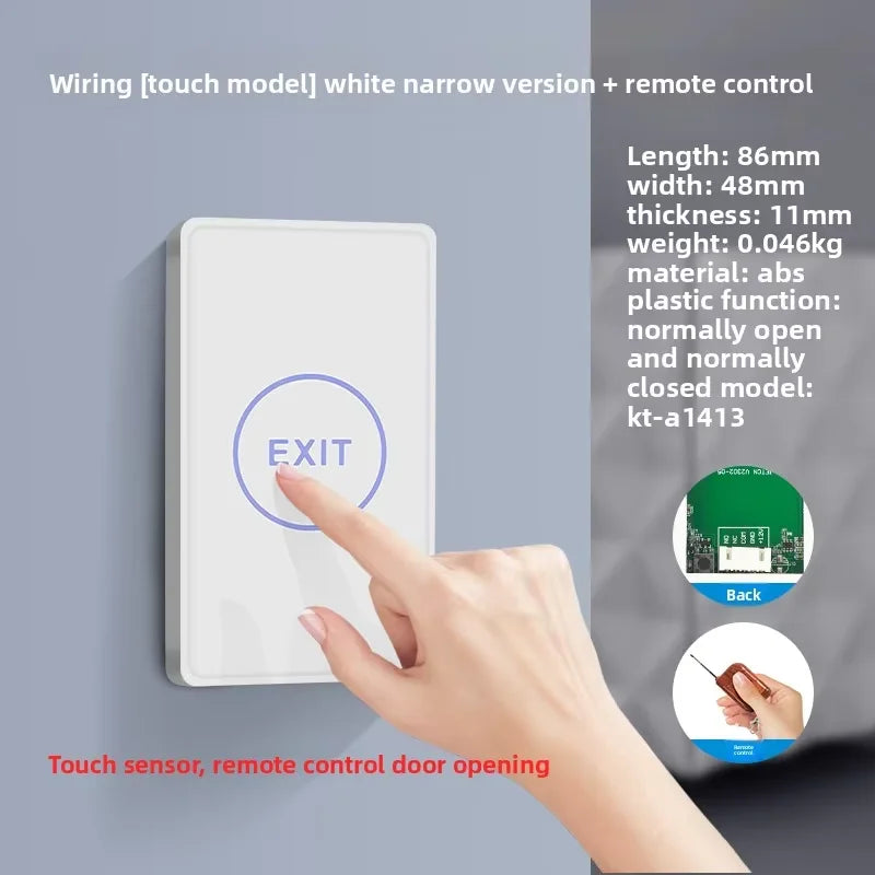 KOB access control switch exit button glass panel touch sensor infrared induction automatic door wireless switch
