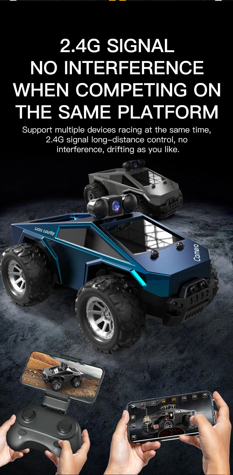 1:28 RC Car With HD Camera FPV WIFI Mini Remote Control Stunt Car With Led Lights APP Control Racing Cars Toy for Kids&Adult