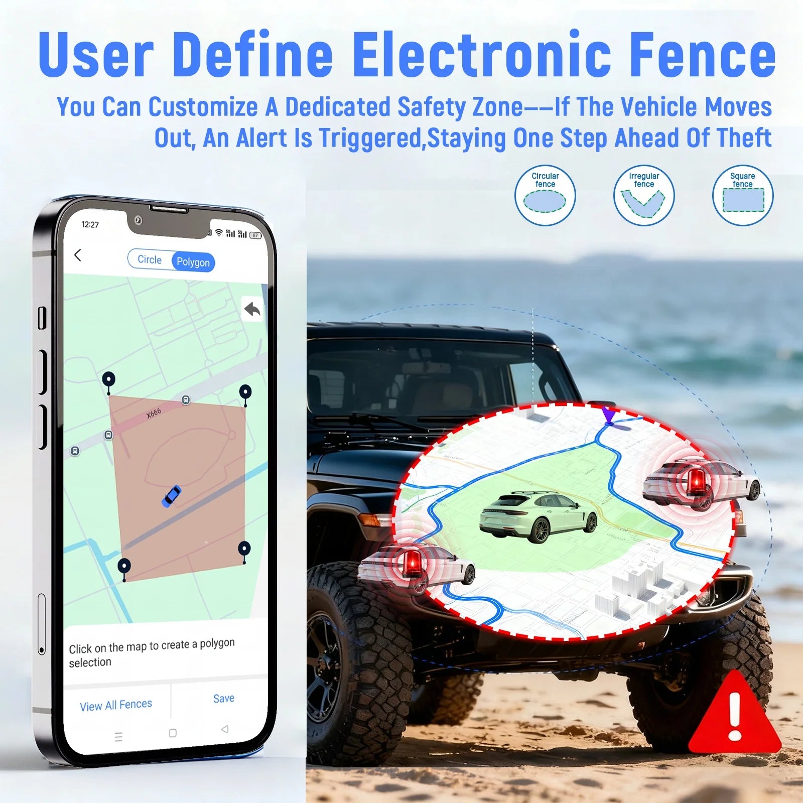 4G GPS Tracker For Vehicle 7500mAh Long Battery Strong Magnetic 4-Star Positioning IP67 Waterproof Multiple Alarms Anti-theft