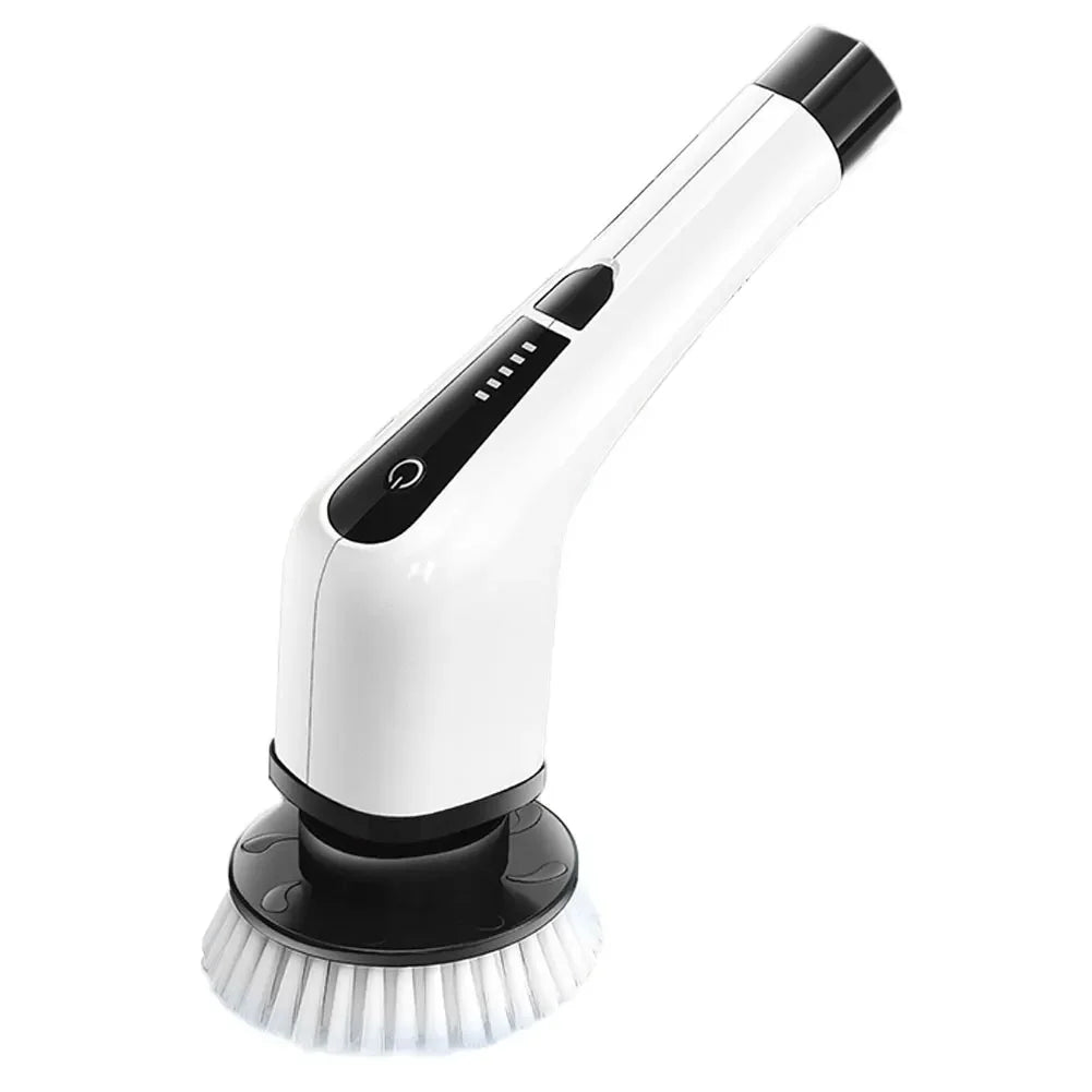 Cordless Power Scrubber 7 In 1 Multipurpose Electric Spin Cleaner with 8 Replacement Brush Heads Rotatable for Bathroom Tub Tile