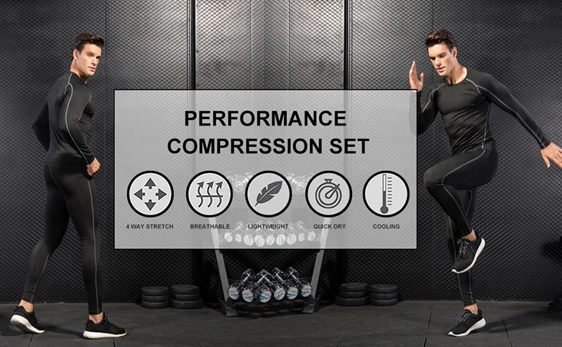 Men's Turtleneck Compression Long Sleeved Sports Fitness Tight T-shirt Running Casual Quick dry Long-Sleeved Spring and Autumn