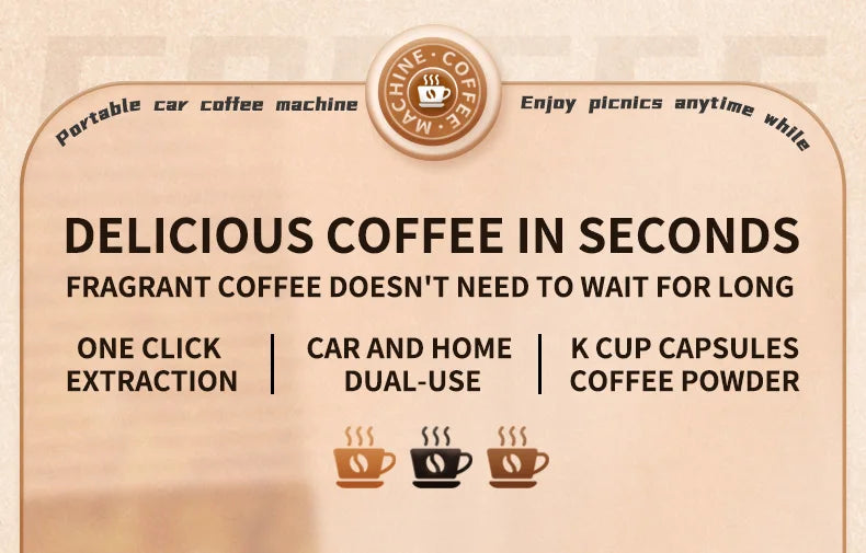 Electric Portable Coffee Machine Capsule Ground Coffee Brewer Suitable for Coffee Powder And Coffee Capsule - Coffee Maker