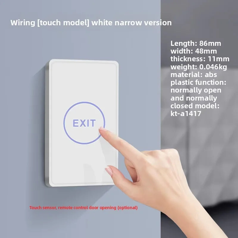 KOB access control switch exit button glass panel touch sensor infrared induction automatic door wireless switch